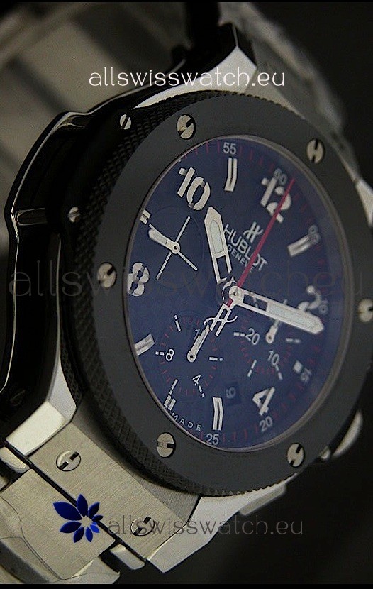 IMG_9086 Hublot Big Bangin Steel Strap Ceramic Bezel 3