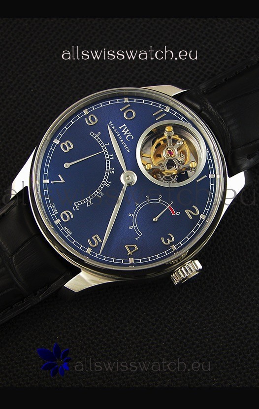 IMG_9086 IWC Portugieser Tourbillon Mystere Retrograde Blue Dial UPDATED 2019 Version 3