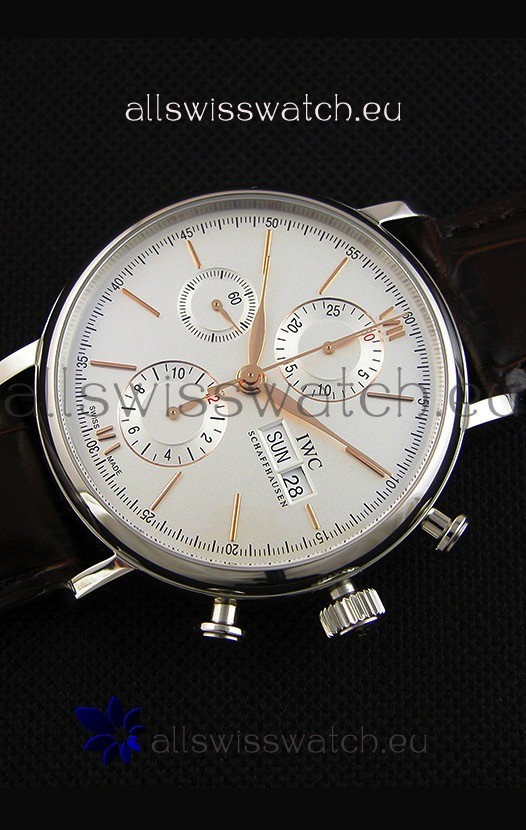 IMG_9086 IWC Portofino Chronograph IW391022 White Dial 1:1 Mirror 3