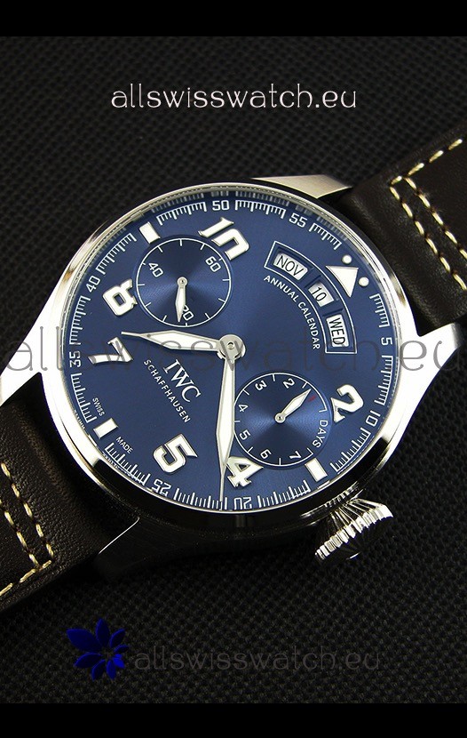 IMG_9086 IWC Big Pilot Annual Calender Steel Blue Le Petit Prince Edition 1:1 Mirror 3