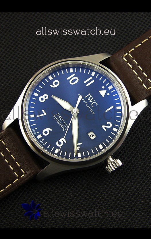 IMG_9086 IWC Pilot's MARK XVIII IW327010 Steel Blue Dial Le Petit Prince1:1 Mirror Edition 3