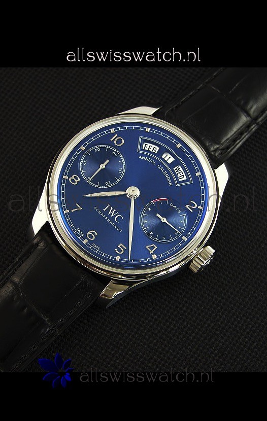 IMG_9086 IWC Portugieser Annual Calender Midnight Blue IW503502 1:1 Mirror 3