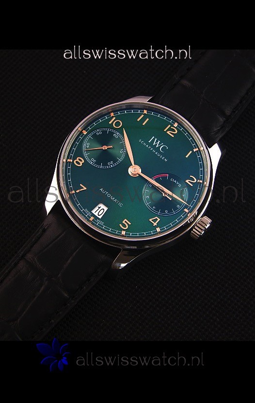 IMG_9086 IWC Portugieser Updated Version - 1:1 Mirror Green Dial Steel Case 3