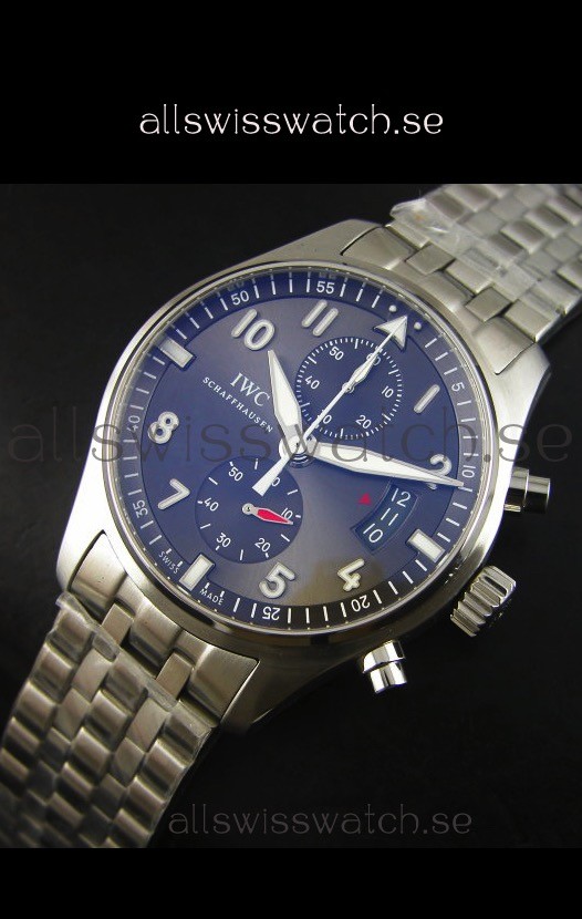 IMG_9086 IWC IW387802 Pilot Chronograph 1:1 Mirror with Steel Bracelet 3