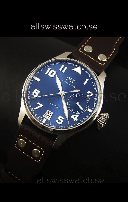 IMG_9086 IWC Big Pilot - Functional Power Reserve Blue Dial 1:1 Mirror 3