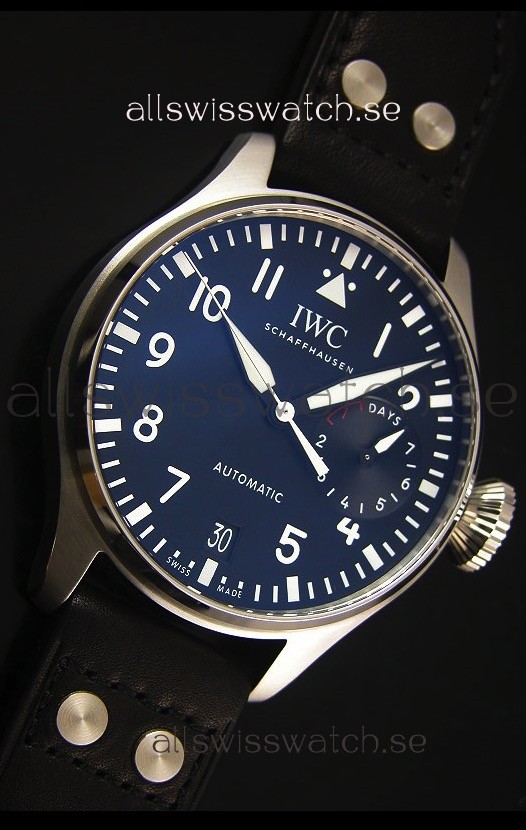 IWC Big Pilot IW500901 - Functional Power Reserve Brown Strap Black Dial 1:1 Mirror 3