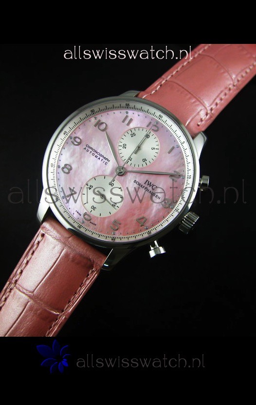IMG_9086 IWC Portuguese Chronographin Pink Pearl Dial - 1:1 Mirror Edition 3