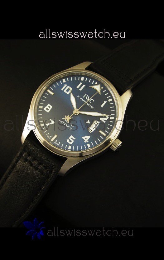 IMG_9086 IWC Mark XVII Stainless Steel Blue Dial 3