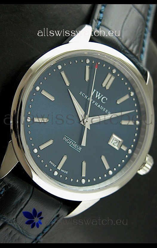 IWC Schaffhausen Ingenuier Vintage Automatic in Black Strap 3