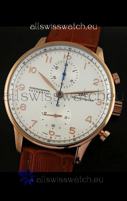 IWC Portuguese Chronographin Pink Gold - 1:1 Mirror Edition 3