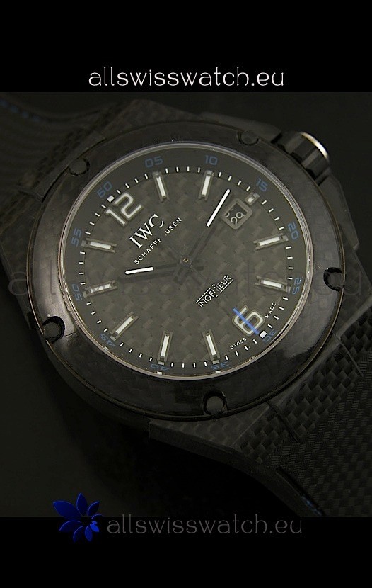 IMG_9086 IWC Ingenieur Carbon Casingin Black Carbon Dial 3
