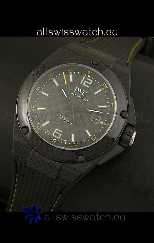 IWC Ingenieur Carbon Casingin Black Carbon Dial 3