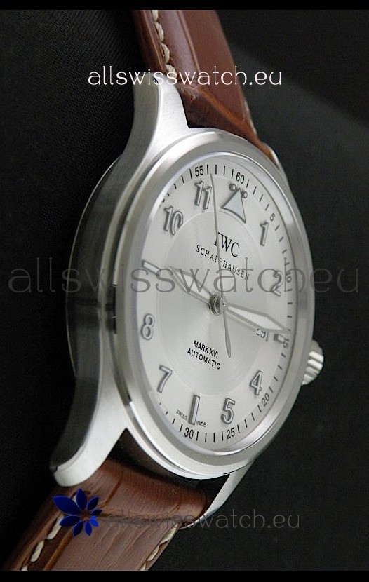 IMG_9086 IWC Fliegeruhr International Co. Automatic in Brown Leather Strap 3