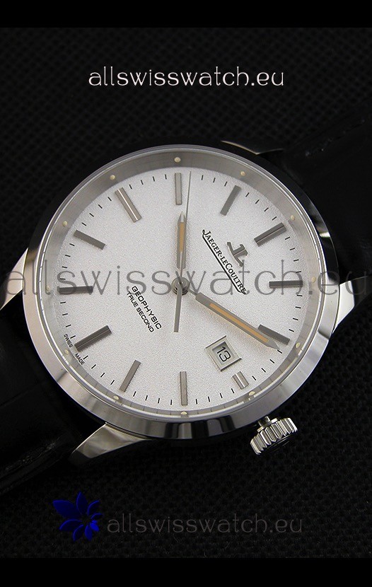 IMG_9086 Jaeger LeCoultre Geophysic True Second Steel Case White Dial 3