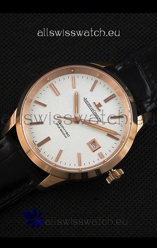 IMG_9086 Jaeger LeCoultre Geophysic True Second Pink GoldWhite Dial 3