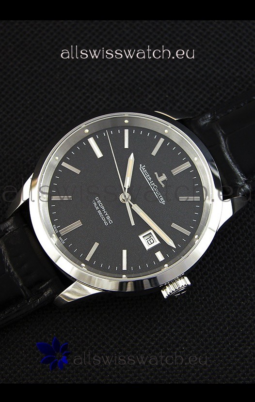 IMG_9086 Jaeger LeCoultre Geophysic True Second Steel Case Black Dial 3