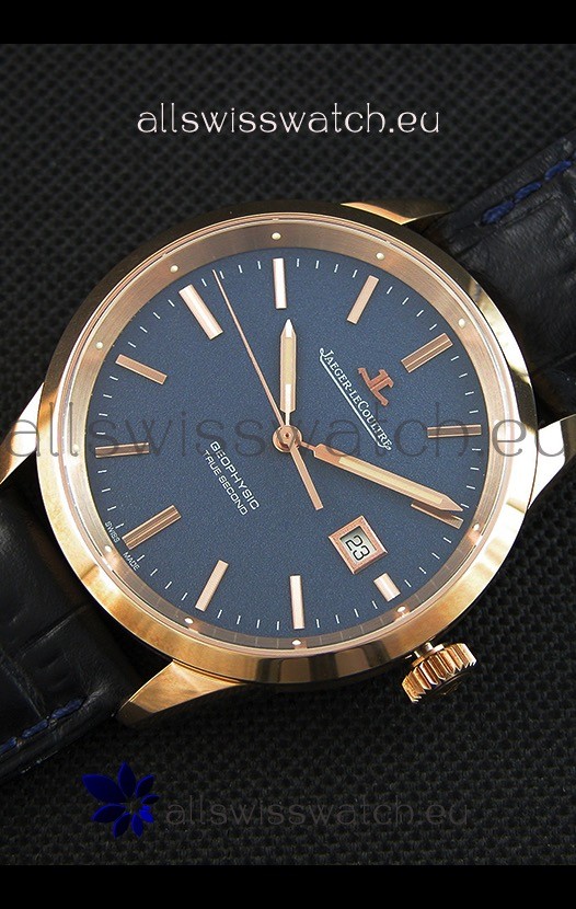 IMG_9086 Jaeger LeCoultre Geophysic True Second Pink GoldBlue Dial 3