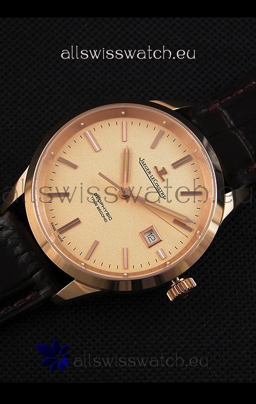 IMG_9086 Jaeger LeCoultre Geophysic True Second Pink GoldGold Dial 3
