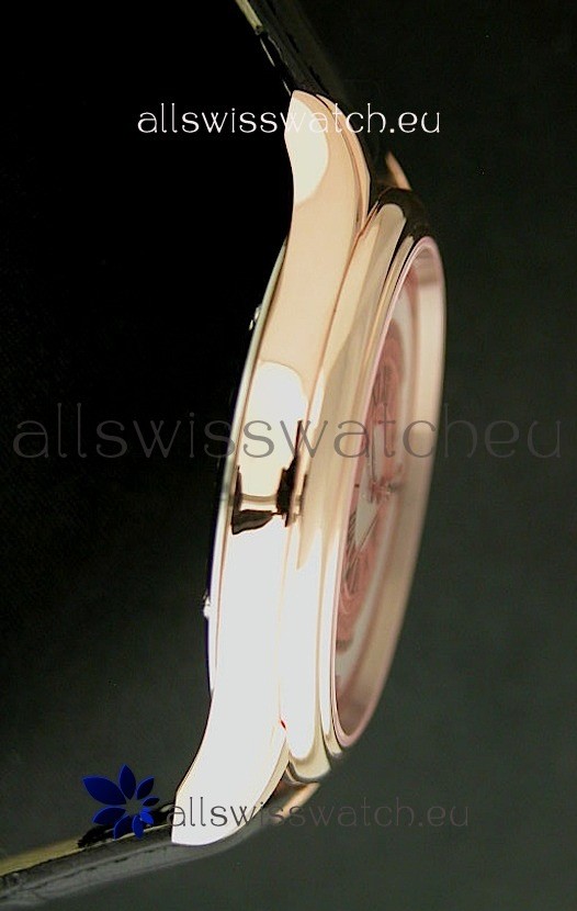 IMG_9086 Montblanc Pure Mechanique Horlogere Rose Gold in Mop Pink Dial 3