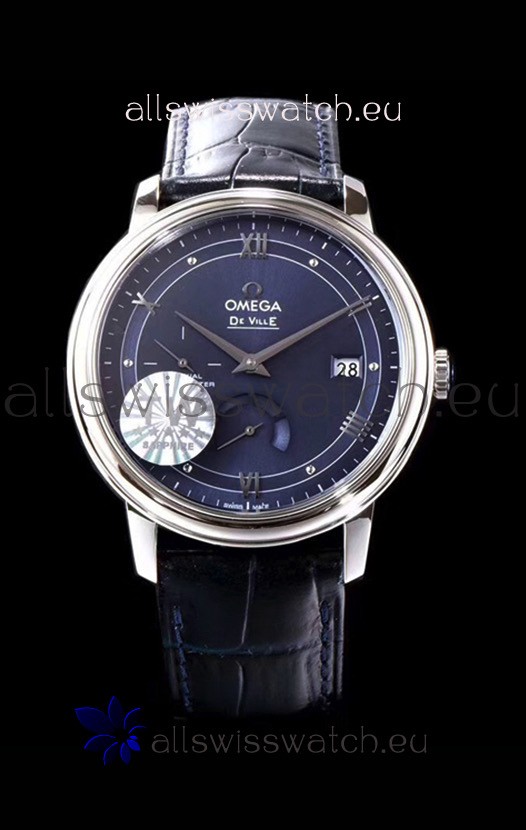 IMG_9086 Omega De Ville Prestige Power Reserve 904L Steel 1:1 Mirror Blue dial 3