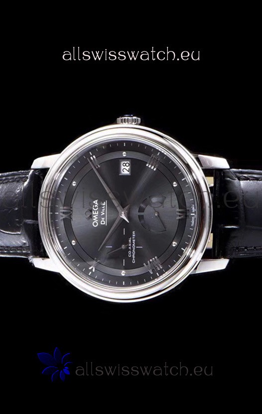IMG_9086 Omega De Ville Prestige Power Reserve 904L Steel 1:1 Mirror Grey dial 3
