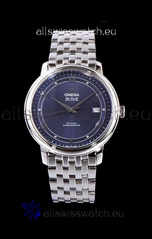 Omega De Ville Prestige Co-Axial 36.8MM Blue Dial 1:1 Mirror 3