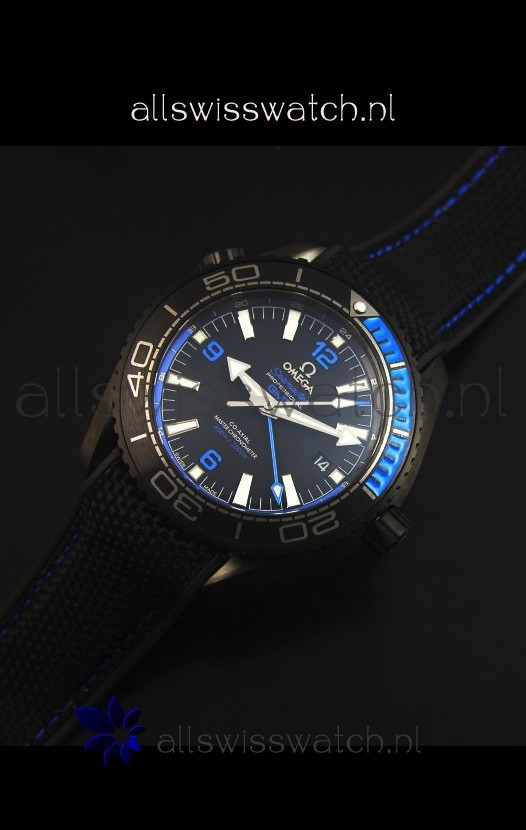 IMG_9086 Omega Seamaster Planet Ocean Deep Black Blue GMT 1:1 Edition 3