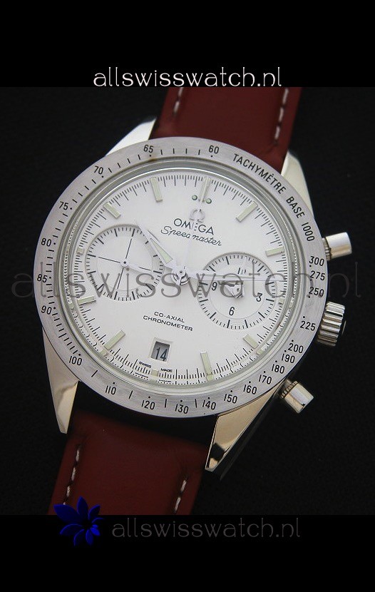 IMG_9086 Omega Speedmaster 57 Co-Axial Chronograph in Leather Strap 3