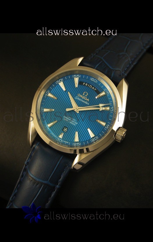 IMG_9086 Omega Seamaster Aqua Terra Co-Axial Day Date Leather 3