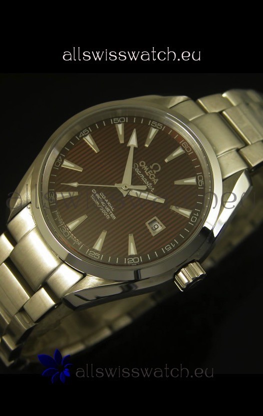 IMG_9086 Omega Seamaster Aqua Terra Co-Axial Brown Dial - 1:1 Ultimate Mirror Edition 3