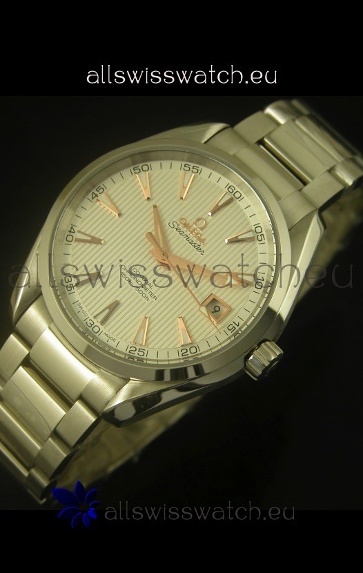 IMG_9086 Omega Seamaster Aqua Terra Co-Axial White Dial 3