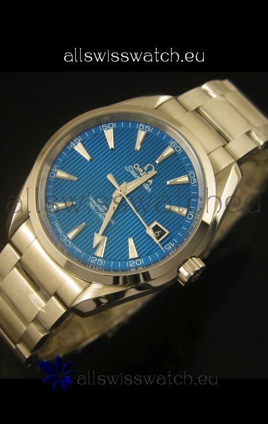 IMG_9086 Omega Seamaster Aqua Terra Co-Axial Blue Dial 3