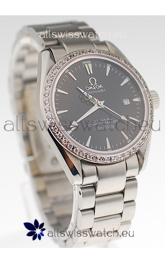 IMG_9086 Omega SeaMaster CO AXIALin Diamond Bezel 3
