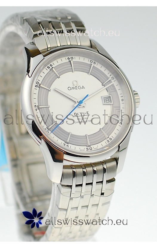 IMG_9086 Omega Co Axial De Ville Hour Vision Steel in White Dial 3