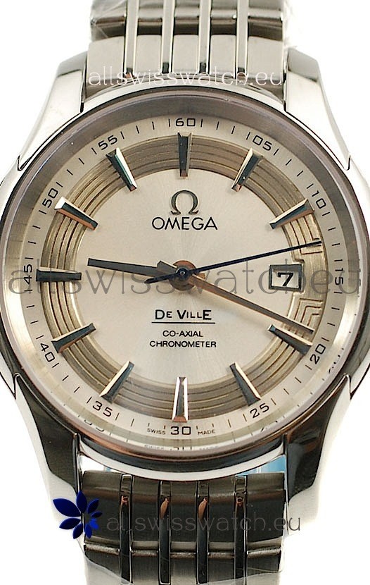 Omega Co Axial De Ville Hour Visionin White Dial 3