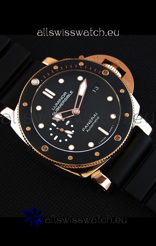 IMG_9086 Panerai Luminor Submersible 3 days PAM684 Rose Gold 1:1 Mirror 3