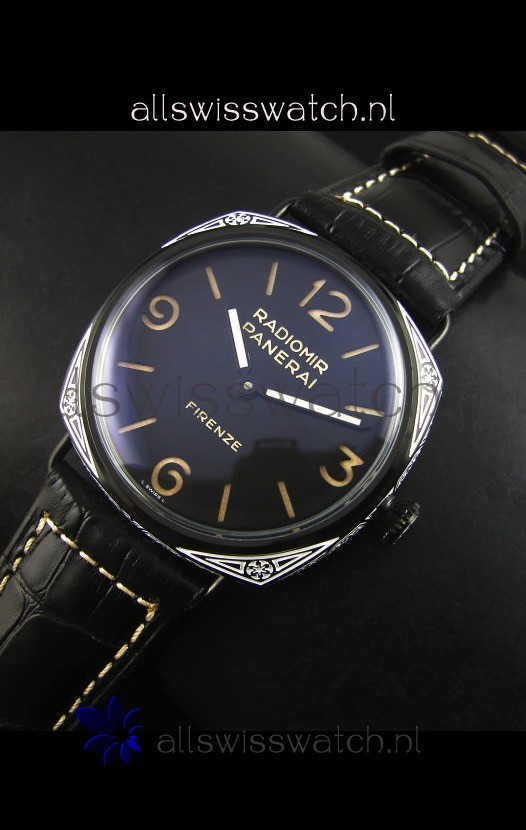 IMG_9086 Panerai Radiomir PAM604 3 Days DLC Coated with Unitas Movement 3