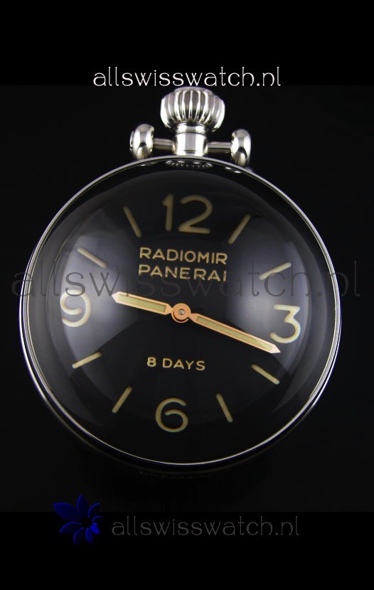 IMG_9086 Panerai Radiomir 8 Days PAM581 Table Clock with Box and Stand 3