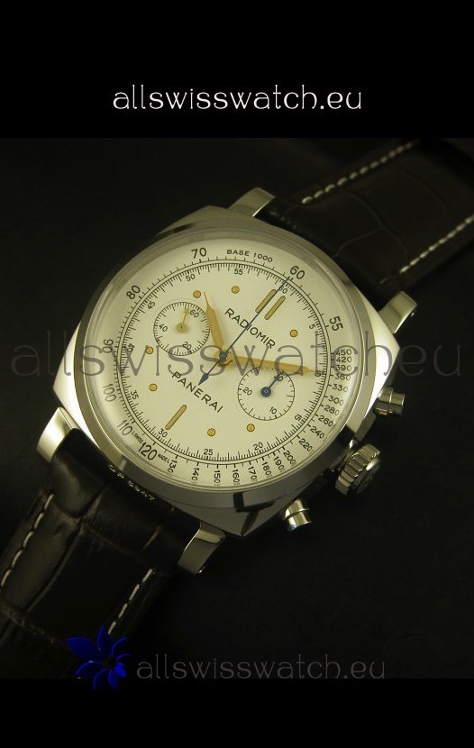 IMG_9086 Panerai Radiomir PAM518 1940 Chronograph - White Dial 3