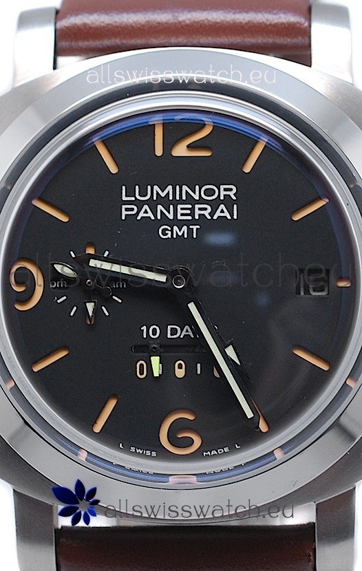 IMG_9086 Panerai Luminor GMT 10 Daysin Brown Strap 3