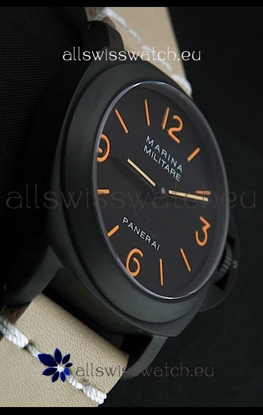 IMG_9086 Panerai Luminor Marina Black Seal PVD Tan Strap 3