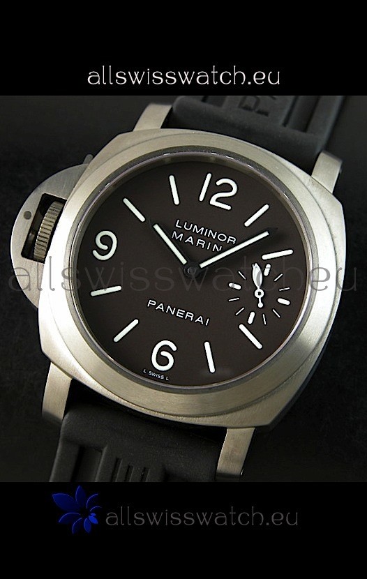 IMG_9086 Panerai Luminor Marina PAM 056C Titanium Case Left Handed - 1:1 Mirror 3