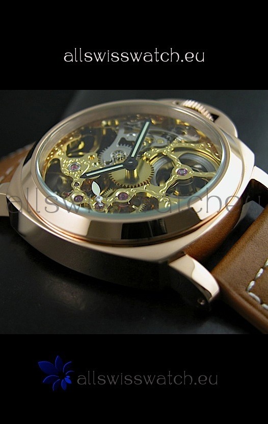 IMG_9086 Panerai Luminor Skeleton Dial in Rose Gold Casing 3