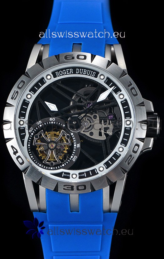 Roger Dubuis Excalibur Spider Flying Tourbillon Skeleton Titanium Casing 1:1 Mirror 3