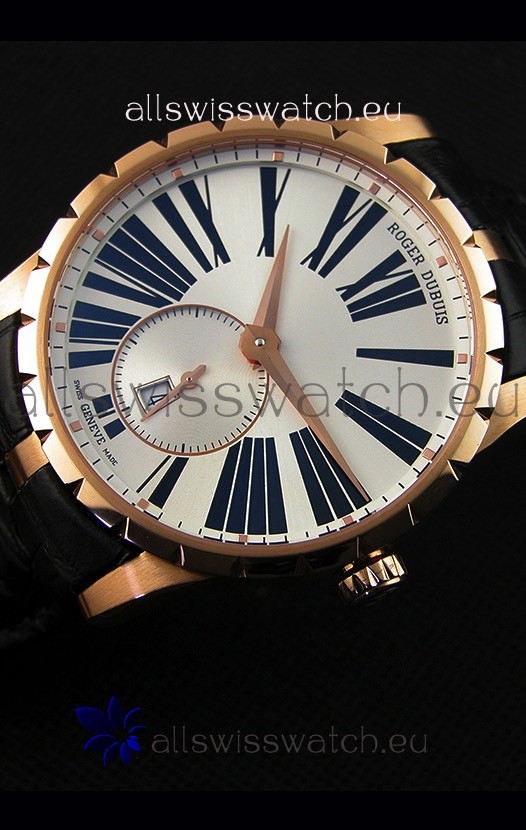 IMG_9086 Roger Dubuis Excalibur RDDBEX0587 Pink Gold Steel White Dial 3