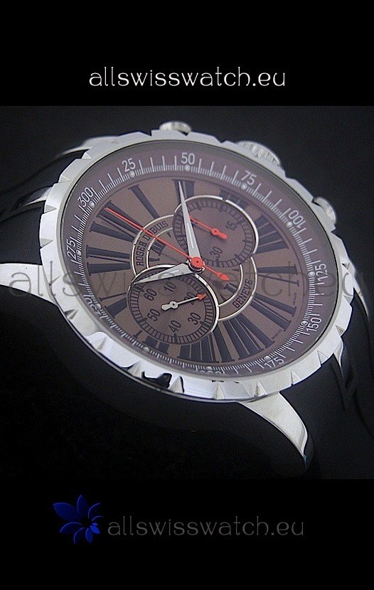 IMG_9086 Roger Dubius Excalibur Chronoexcel in Brown Dial 3