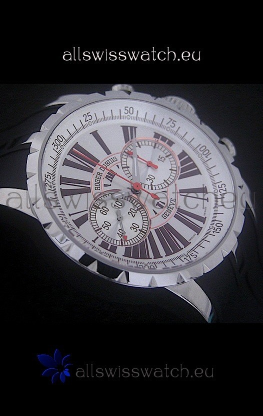 Roger Dubius Excalibur Chronoexcel in White Dial 3