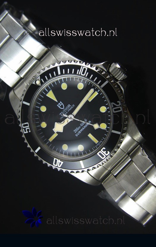 Tudor Oyster Prince Vintage 200M Black Dial Dot Markers 1:1 Mirror 3