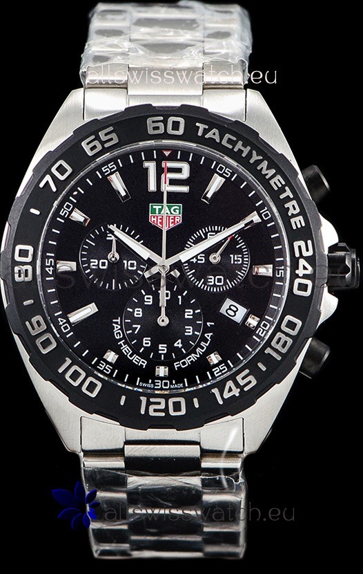 IMG_9086 Tag Heuer Formula 1 Chronograph Quartz Black Dial 3