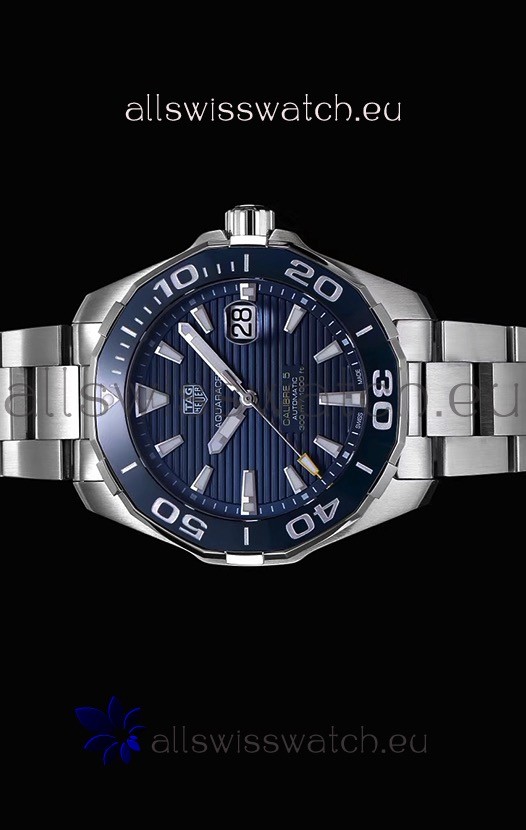 IMG_9086 Tag Heuer Aquaracer Calibre 5 1:1 Mirror Blue Dial 3